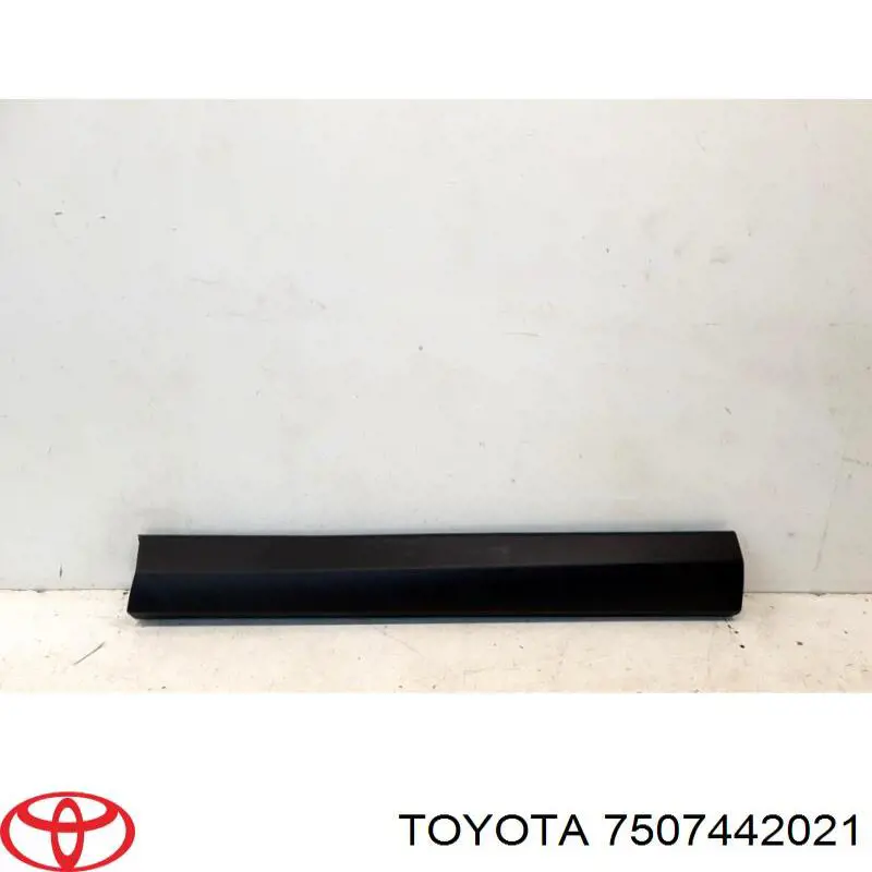 7507442021 Toyota moldura de puerta delantera izquierda inferior