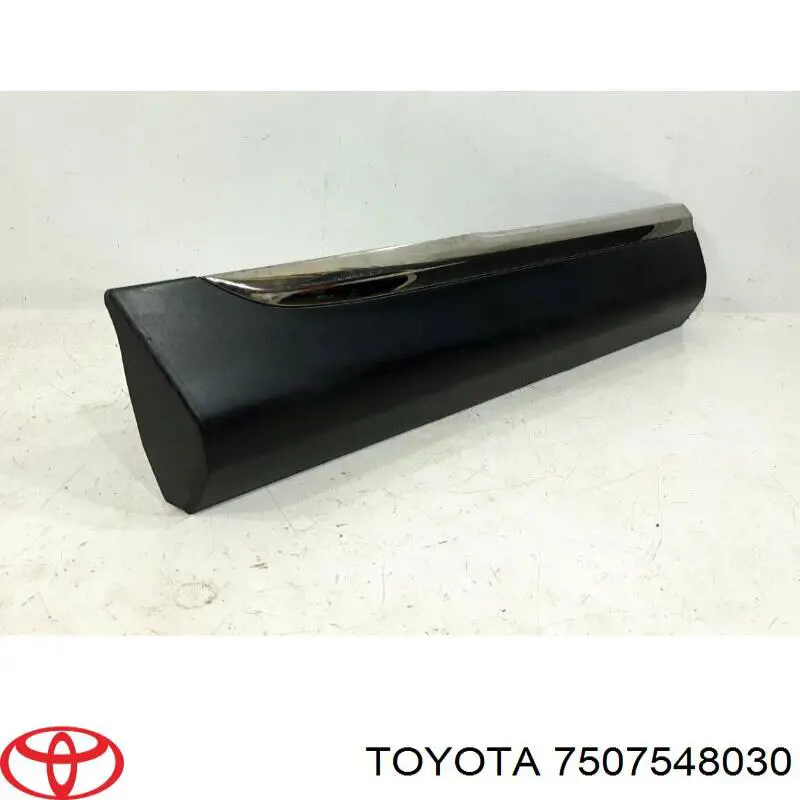 7507548030 Toyota moldura de la puerta trasera derecha