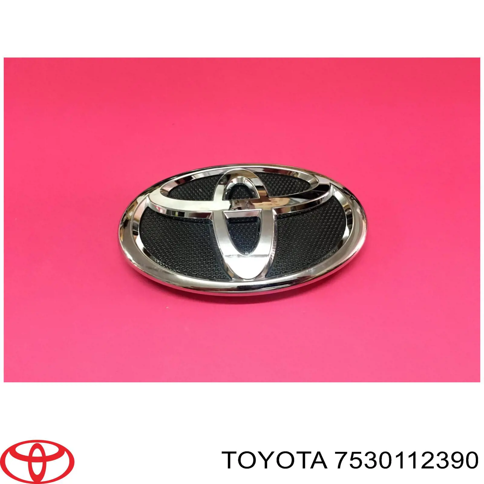 7530112390 Toyota emblema de capó