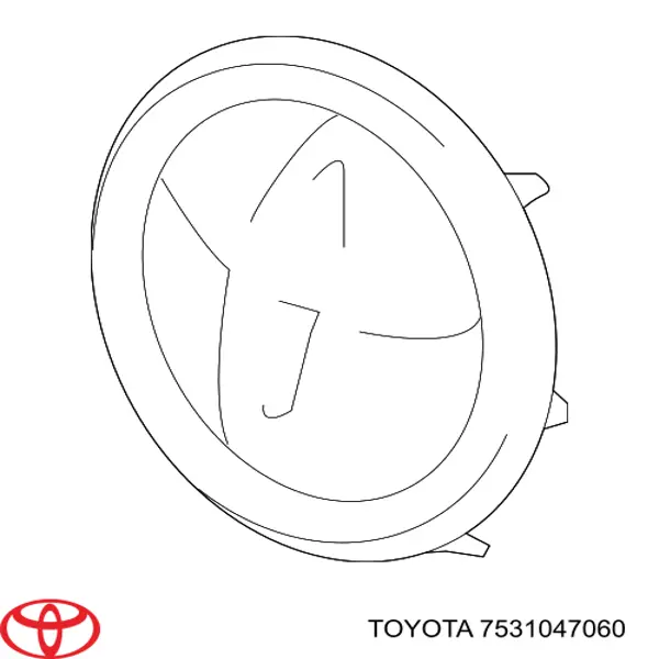 Emblema de la parrilla del radiador Toyota 7531047060 precio, desde 43,03 EUR