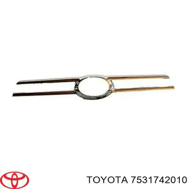 Moldura de rejilla de radiador Toyota 7531742010
