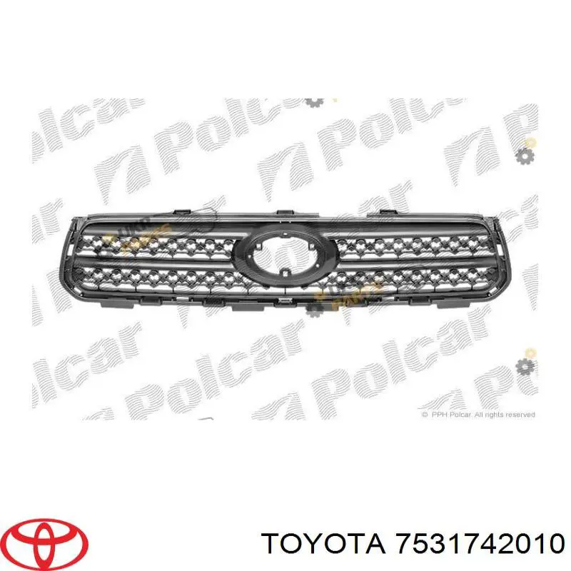 Comprar 7531742010 Toyota Moldura de rejilla del radiador