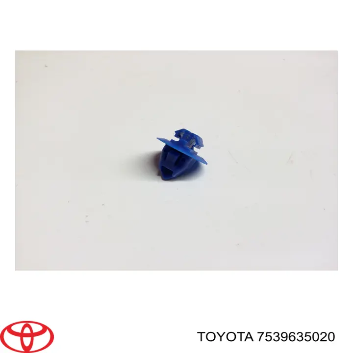 7539635020 Toyota clip, tubuladura de sujeción, alféizar de la puerta