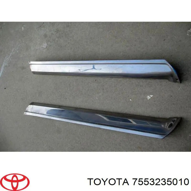 7553235010 Toyota moldura de parabrisas izquierda/derecha