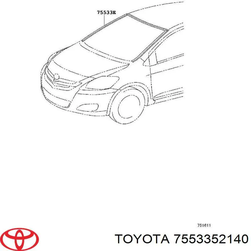 7553352140 Toyota