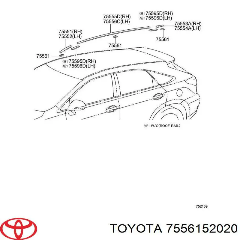 Clip de sujeción de moldura de estribo Toyota 7556152020 precio, desde 2,15 EUR