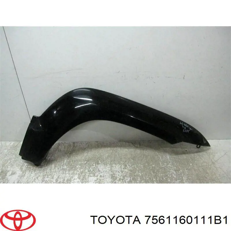 7561160111B1 Toyota Extensión de la aleta delantera derecha
