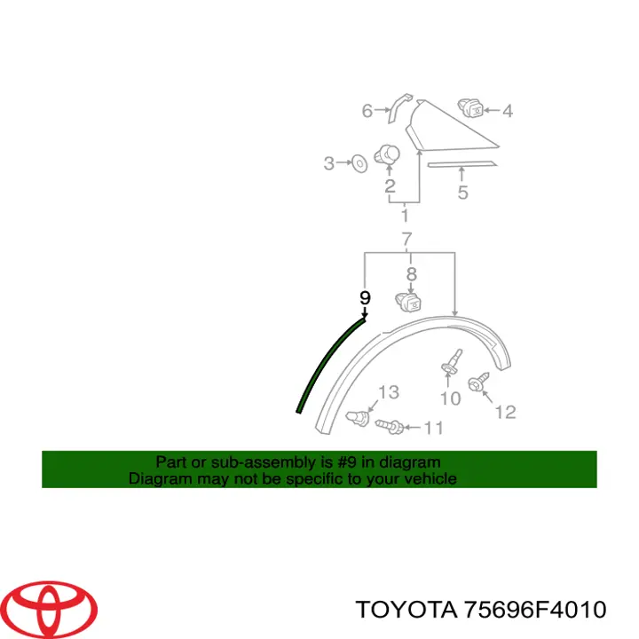 75696F4010 Toyota