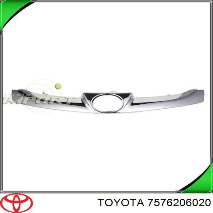 Moldura de puerta trasera izquierda superior Toyota Camry (V40)