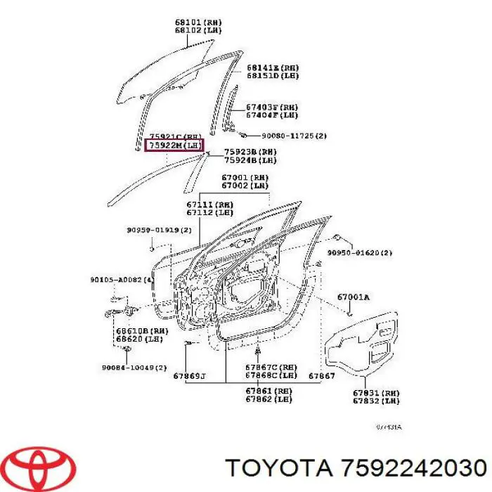 7592242030 Toyota