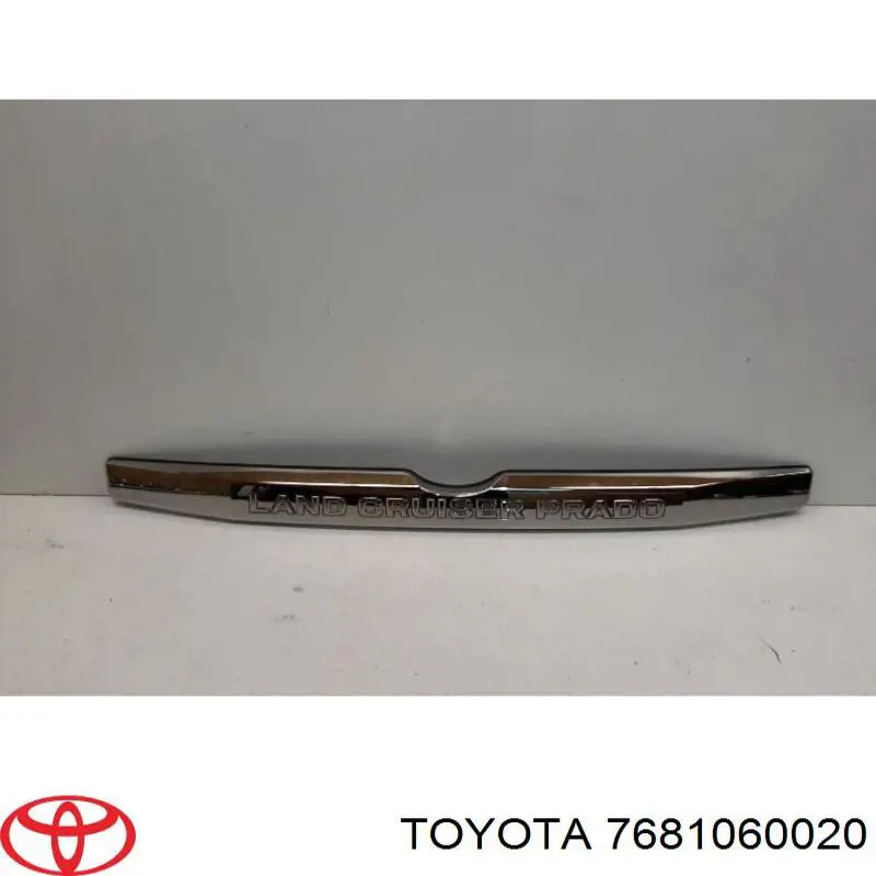 Moldura de tapa de maletero 7681060020 Toyota