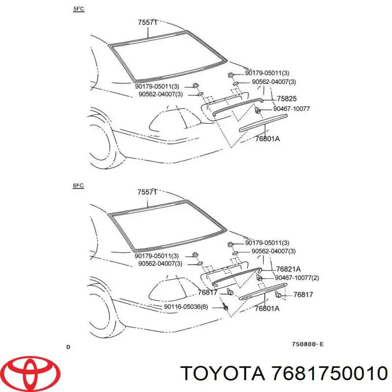 7681750010 Toyota