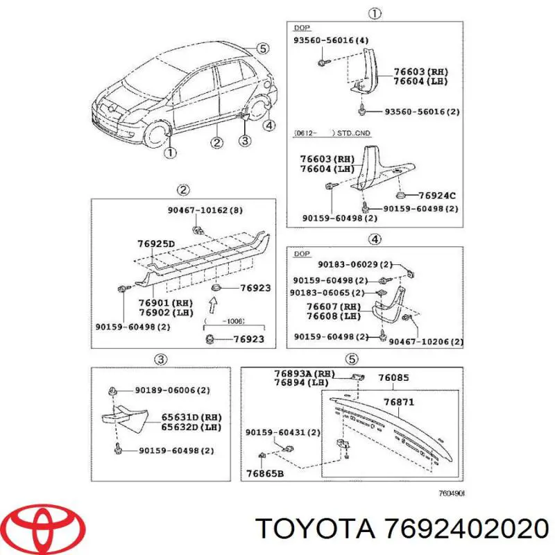 7692402020 Toyota