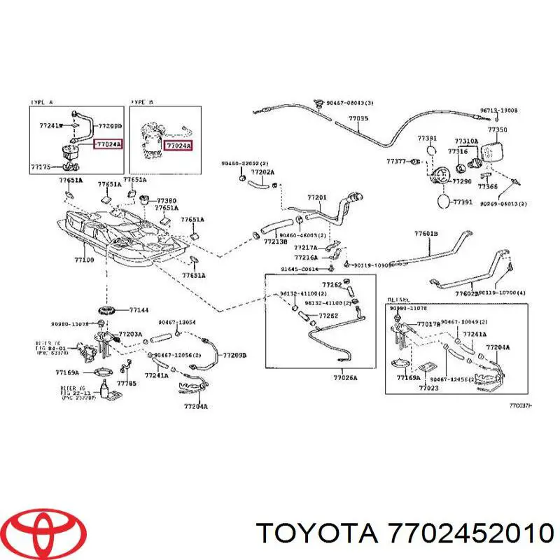 Bomba de combustible eléctrica sumergible  Toyota Corolla liftback (E11) (1997 - 2002) precio, desde 81,34 EUR