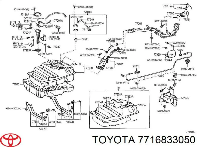 Tapa de la carcasa del filtro de combustible Toyota 7716833050 precio, desde 46,39 EUR