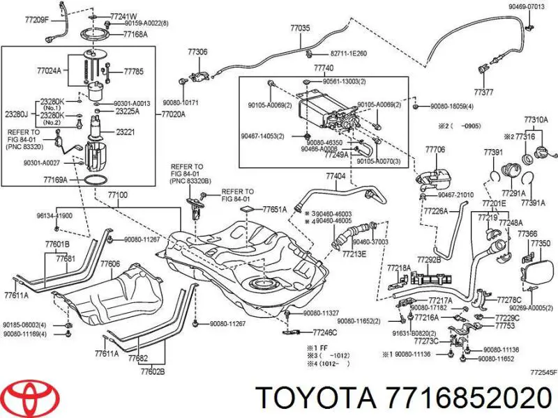 7716852020 Toyota