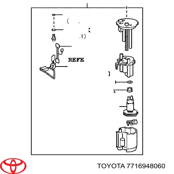 Junta de la carcasa del filtro de combustible Toyota 7716948040 precio, desde 8,31 EUR