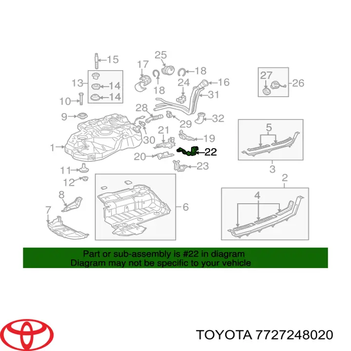  Toyota 7727248020 precio, desde 62,40 EUR
