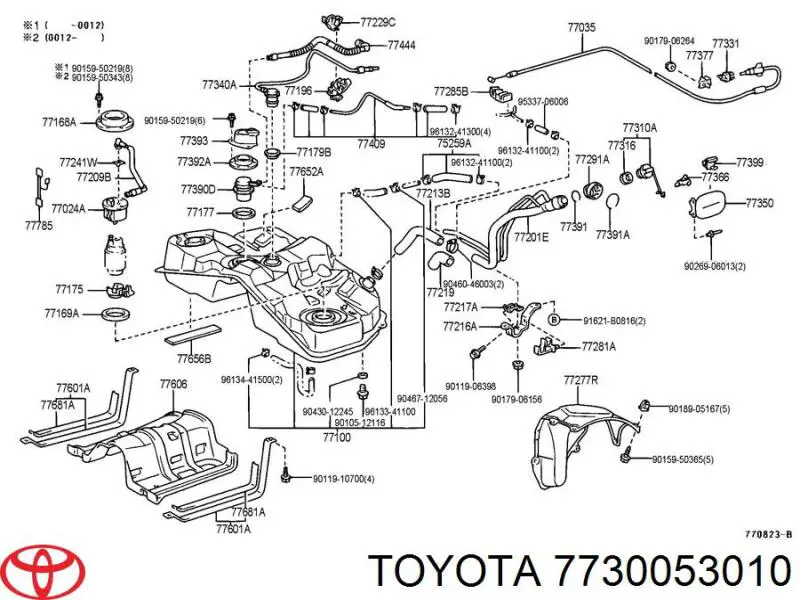 Comprar 7730053010 Toyota Tapa de depósito de combustible