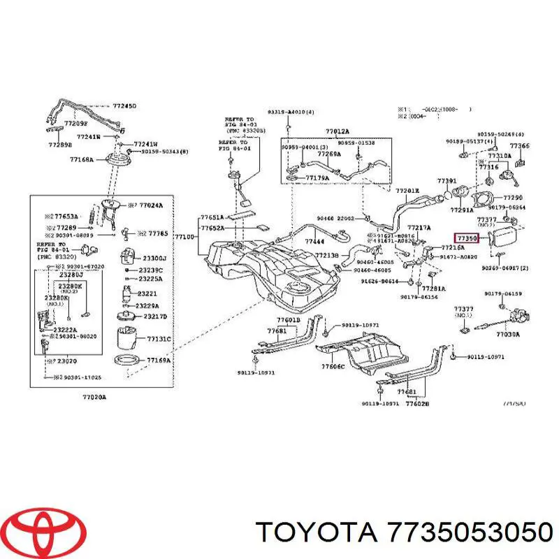 Tapa del depósito de gasolina Lexus IS sedán (E2) (2005 - 2013) precio, desde 39,20 EUR