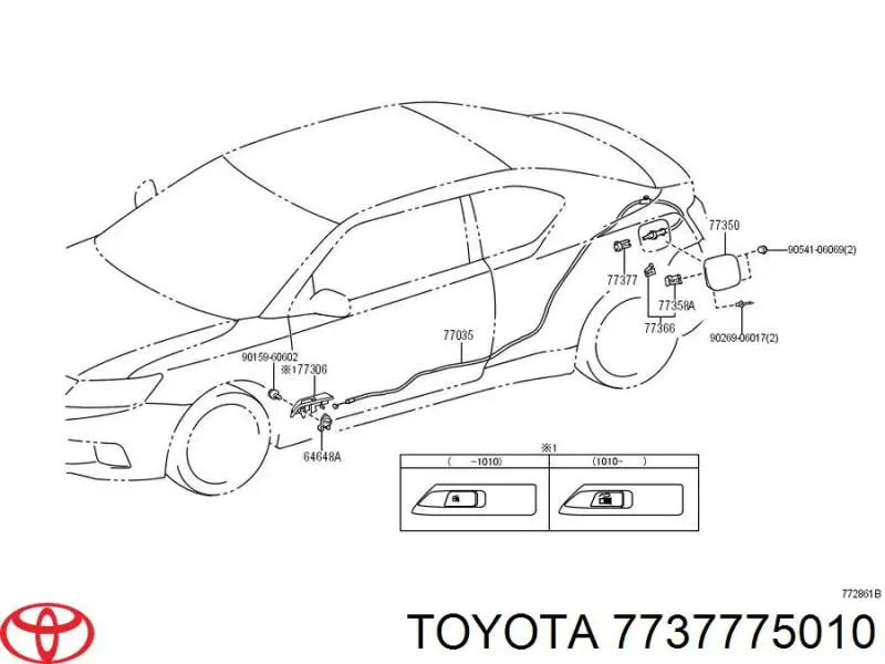  Toyota 7737775010 precio, desde 5,11 EUR