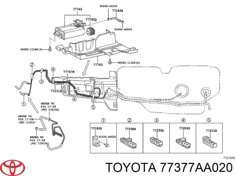 Comprar 77377AA020 Toyota 
