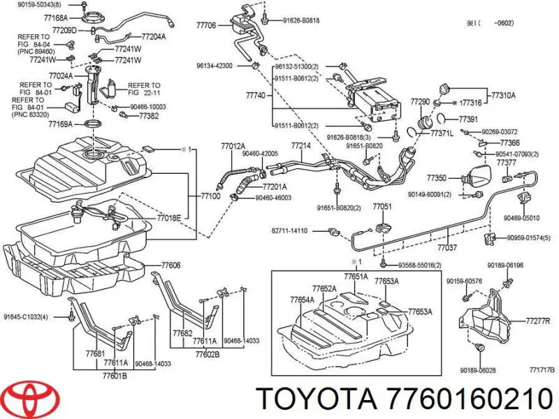 Soporte del tanque de combustible Toyota 7760160210 precio, desde 147,51 EUR