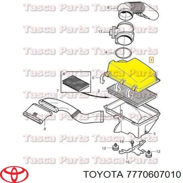7770607010 Toyota Filtro de carbón activado