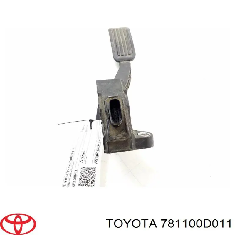 781100D011 Toyota pedal de acelerador
