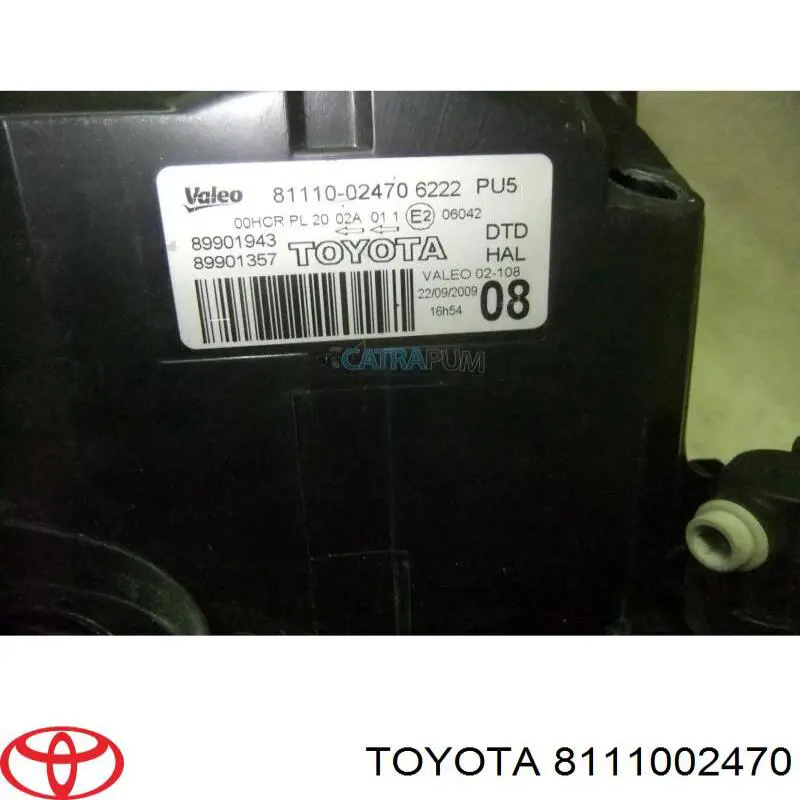 Comprar 8111002470 Toyota Faro derecho