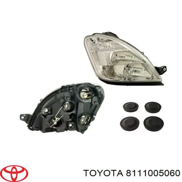 Faro derecho 8111005060 Toyota
