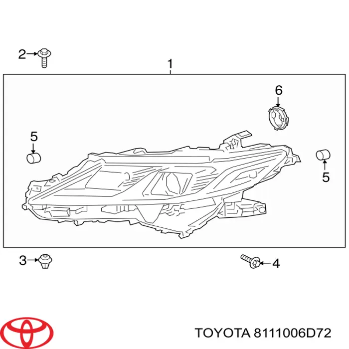 8111006D72 Toyota