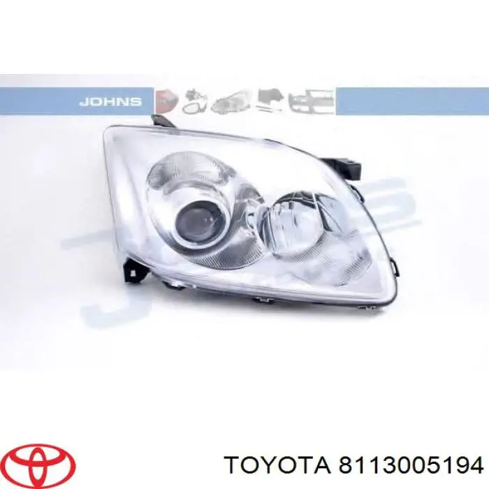 Faro derecho Toyota 8113005194 precio, desde 107,45 EUR