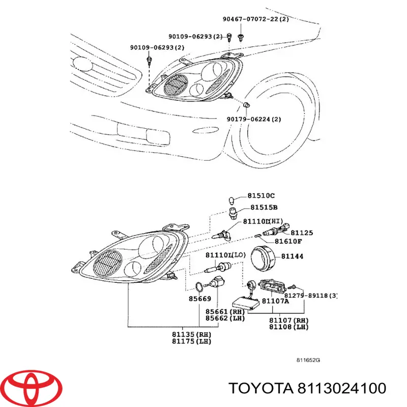 8113024100 Toyota