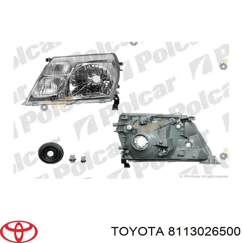 Faro derecho 816710E Polcar