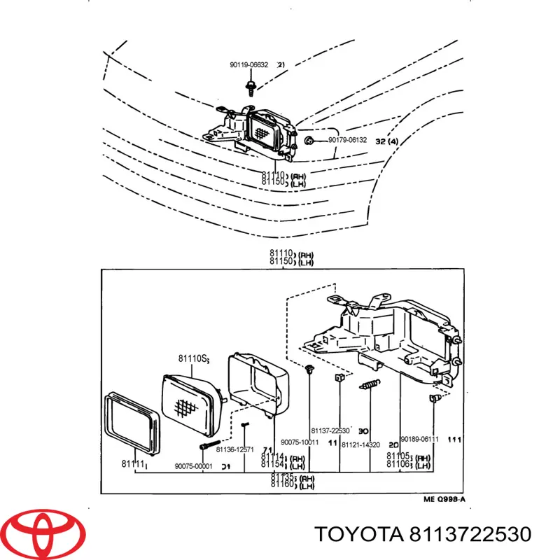 8113722530 Toyota