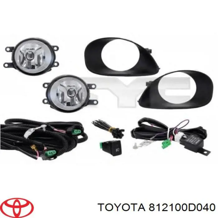 Faro antiniebla derecho Toyota 812100D040 precio, desde 33,46 EUR