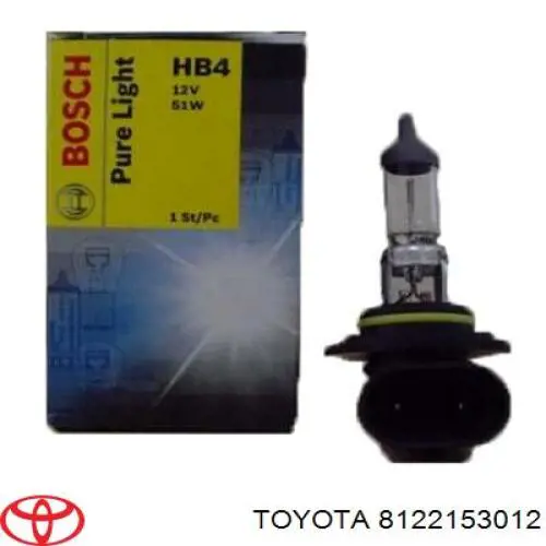 8122153012 Toyota luz antiniebla izquierdo