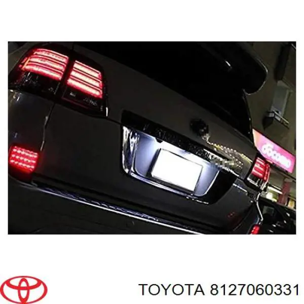  Luz matricula Toyota Land Cruiser 