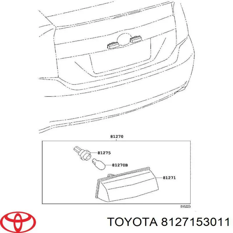 8127153011 Toyota