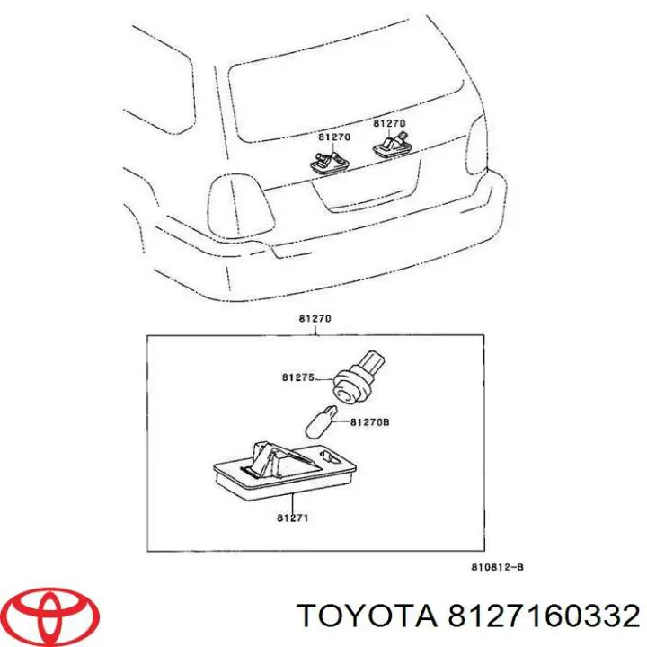 Comprar 8127160331 Toyota Luz matricula