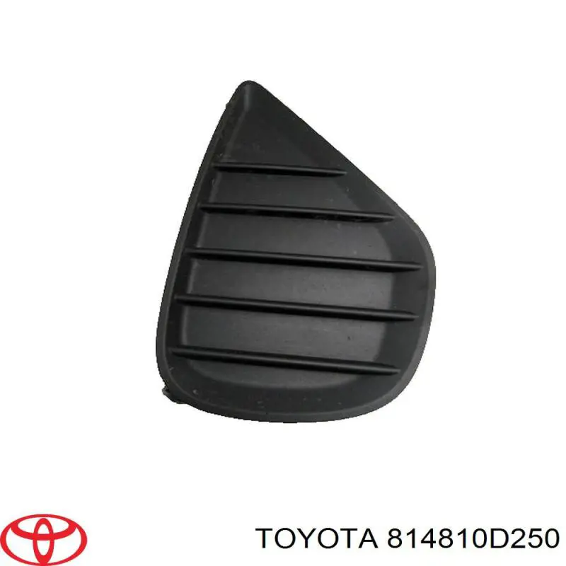 814810D250 Toyota rejilla de ventilación, parachoques trasero, derecha