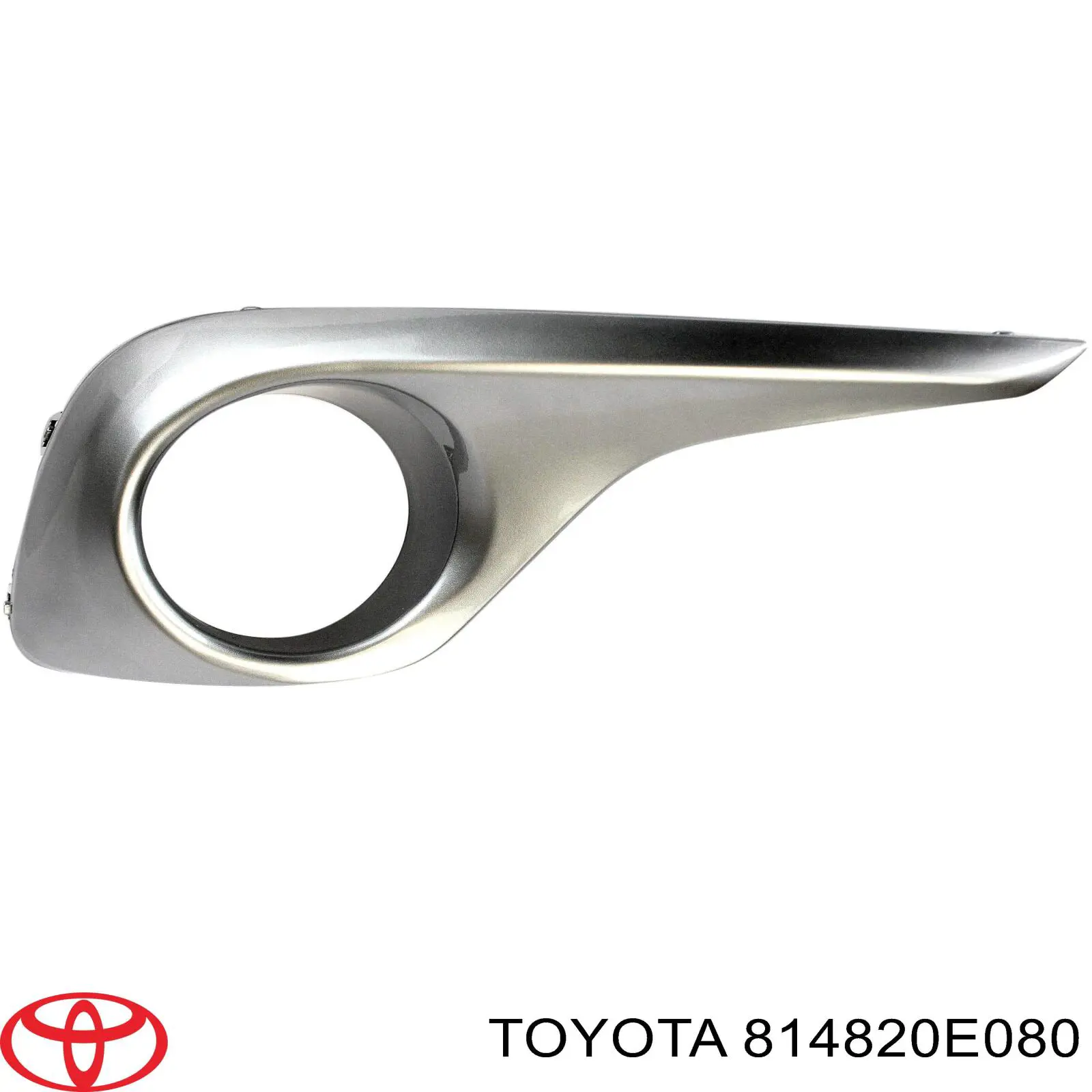 814820E080 Toyota rejilla de ventilación, parachoques trasero, derecha