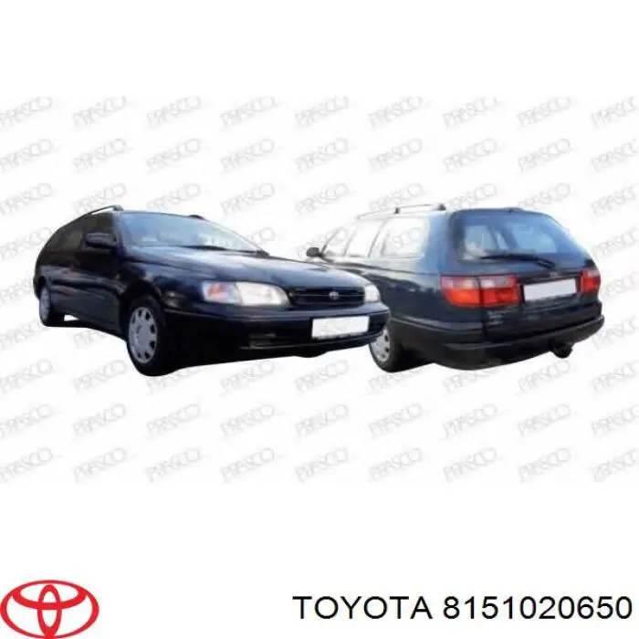 Luz de gálibo derecha para Toyota Carina (T19)