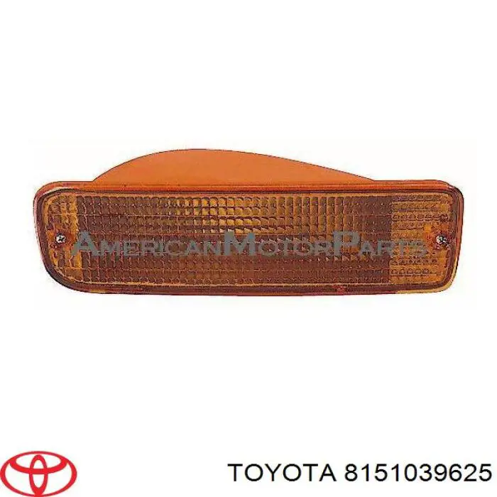 8151039625 Toyota luz de gálibo delantera derecha