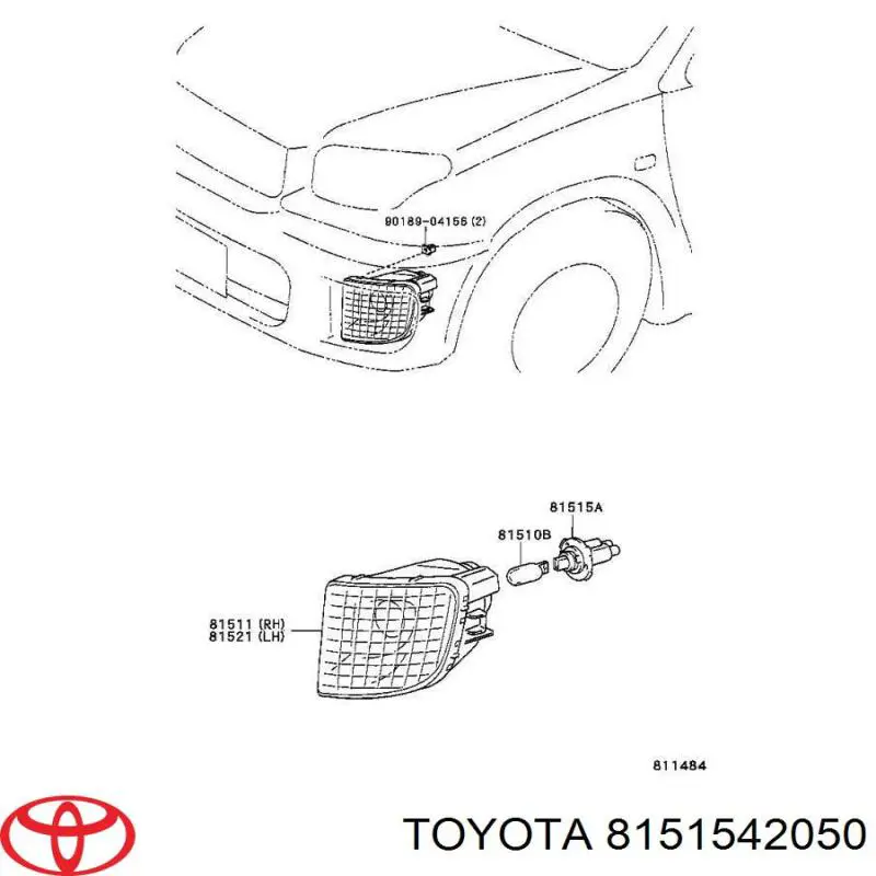 Portalámparas de luz intermitente Toyota 8151542050 precio, desde 24,88 EUR