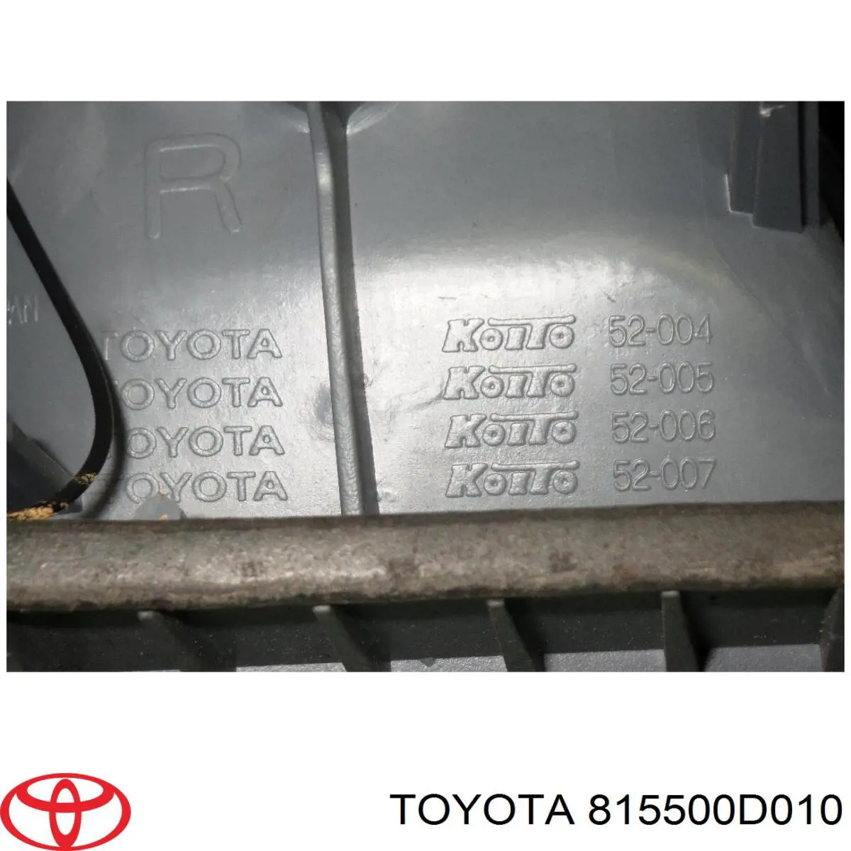 815500D010 Toyota piloto posterior derecho