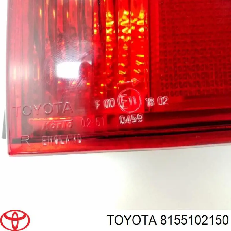 Comprar 8155102150 Toyota Piloto trasero derecho