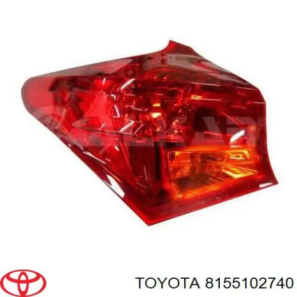 Comprar 8155102740 Toyota Piloto trasero exterior derecho