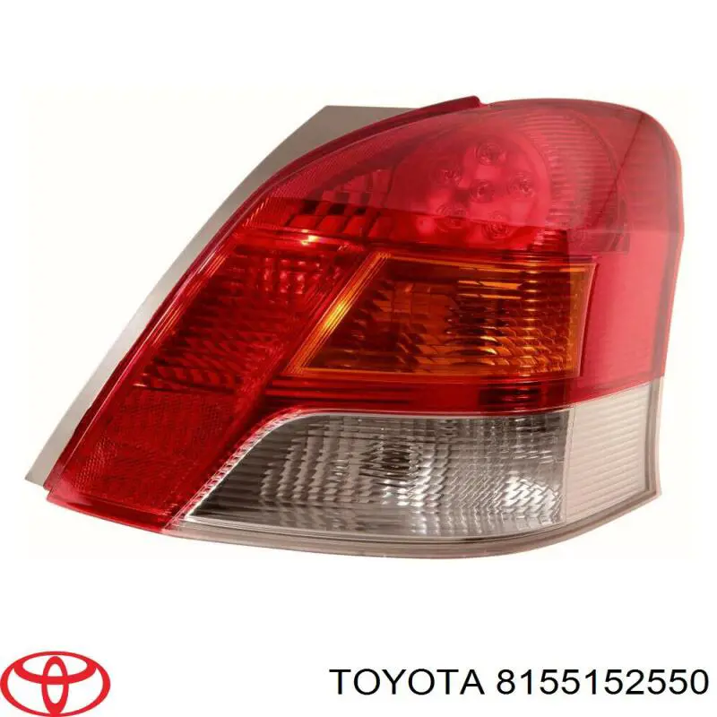 8155152550 Toyota piloto posterior derecho